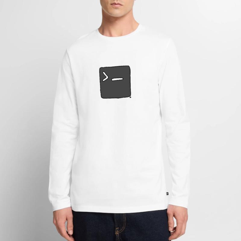 Command Prompt Terminal Computer CMD Men's Premium Organic Long Sleeve Shirt