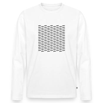 Norderney - T-shirt manches longues Premium bio Homme - blanc - Devant - Nico (187cm)