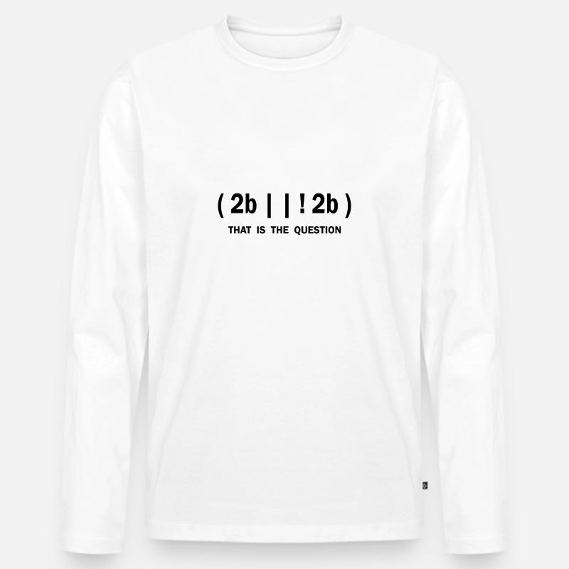 Lehrer Programieren Spruch Geschenk - Männer Premium Bio Langarmshirt - Weiß