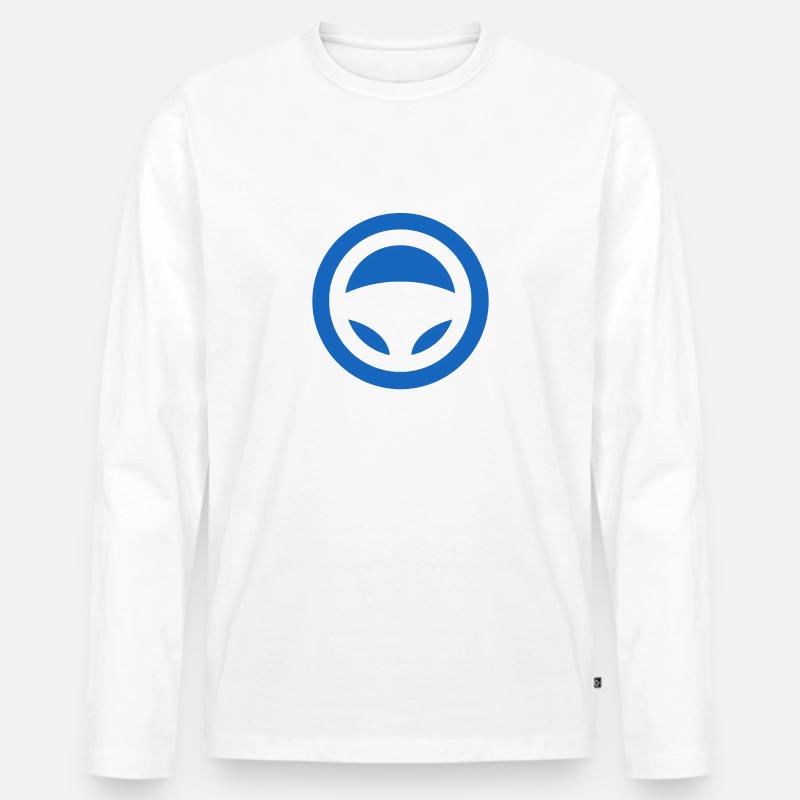 I'm on Autopilot... - Männer Premium Bio Langarmshirt - Weiß