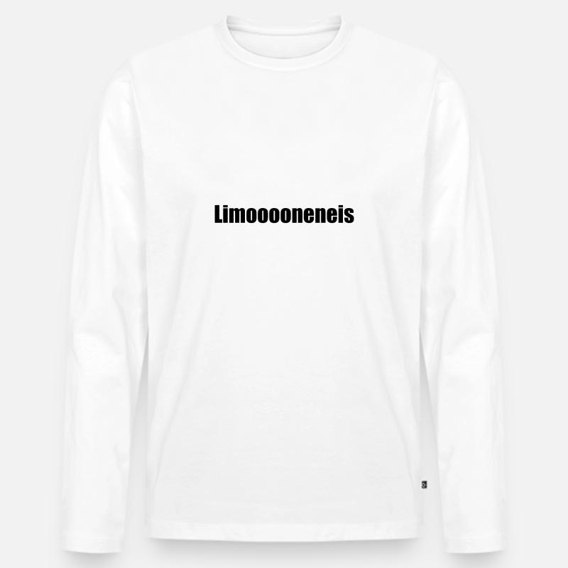 Limoneneis - Männer Premium Bio Langarmshirt - Weiß