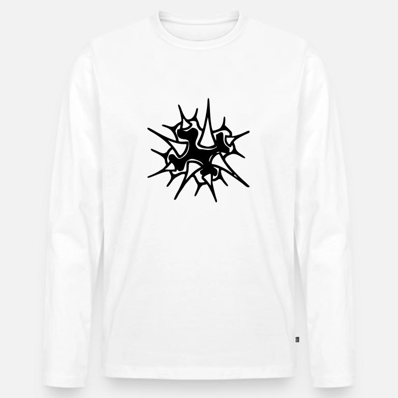Mutation - Männer Premium Bio Langarmshirt - Weiß