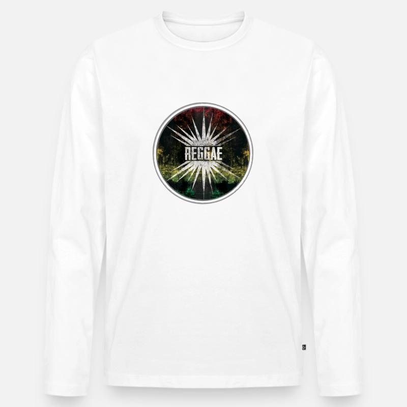 reggae - thats it - Männer Premium Bio Langarmshirt - Weiß
