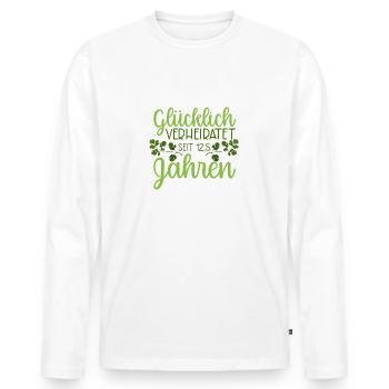 Petersilienhochzeit - Männer Premium Bio Langarmshirt - Weiß - Vorne - Nico (187cm)