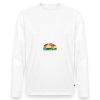 reggae musik system - Männer Premium Bio Langarmshirt - Weiß - Vorne - Nico (187cm)