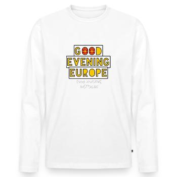 North Macedonia Eurovision Song Contest - Men's Premium Organic Long Sleeve Shirt - white - Front - Nico (187cm)