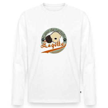 Canne 9 1 - T-shirt manches longues Premium bio Homme - blanc - Devant - Nico (187cm)