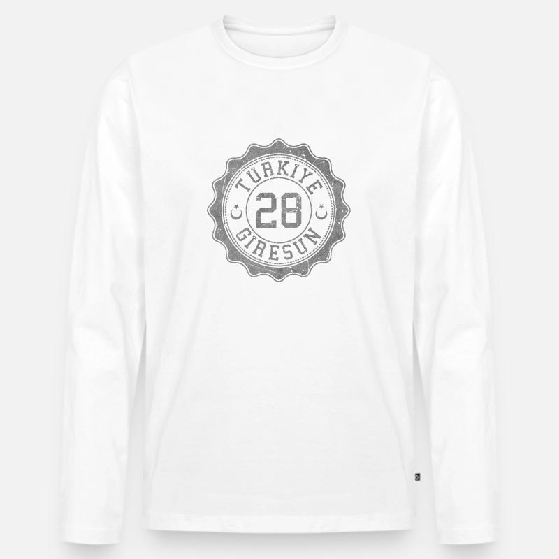 Giresun - Männer Premium Bio Langarmshirt - Weiß
