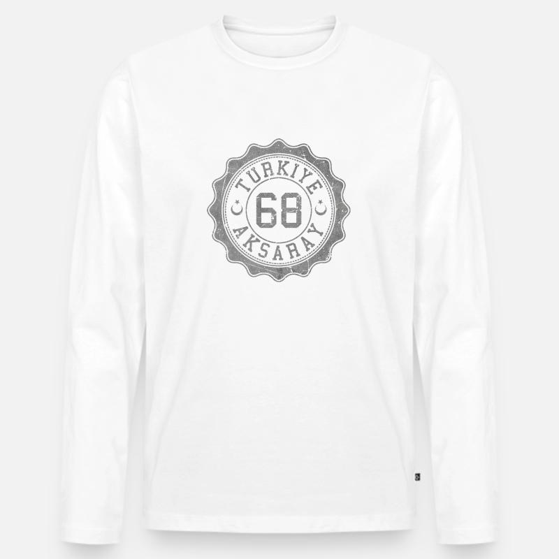 Aksaray - Männer Premium Bio Langarmshirt - Weiß