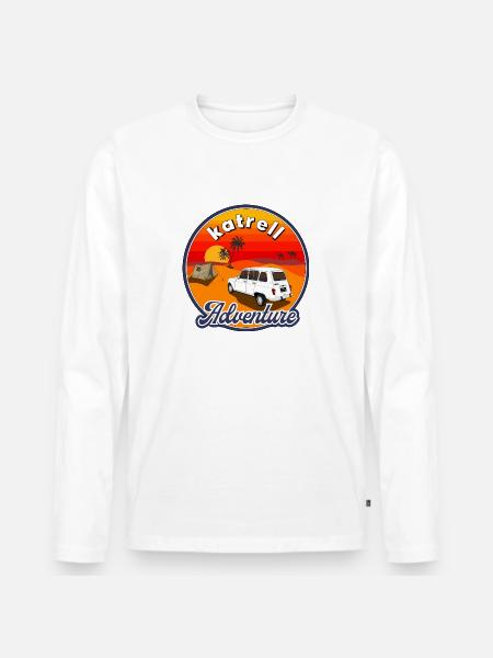 KATRELL 4L - T-shirt manches longues Premium bio Homme - blanc