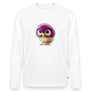 Chicks 2 - Men's Premium Organic Long Sleeve Shirt - white - Front - Nico (187cm)