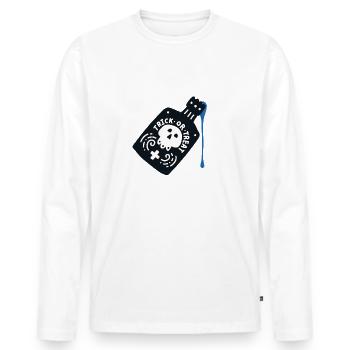 Halloween Deadly Potion - Men's Premium Organic Long Sleeve Shirt - white - Front - Nico (187cm)