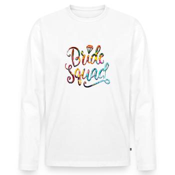 Bride bride wedding stag party bridesmaid party stag party - Men's Premium Organic Long Sleeve Shirt - white - Front - Nico (187cm)