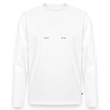 2023 eine Legende geht in Rente - Männer Premium Bio Langarmshirt - Weiß - Vorne - Nico (187cm)