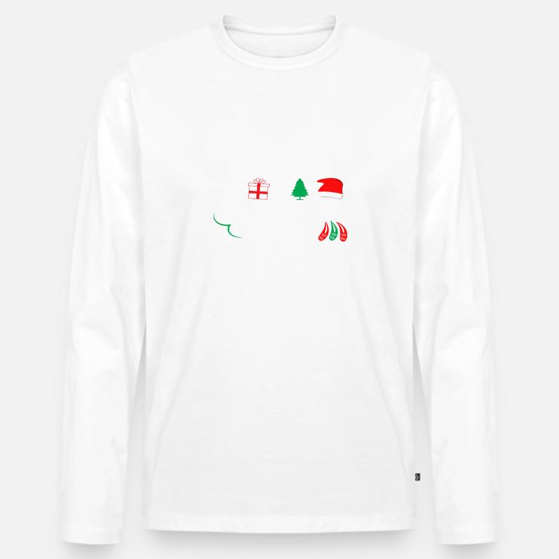 Believe - Männer Premium Bio Langarmshirt - Weiß