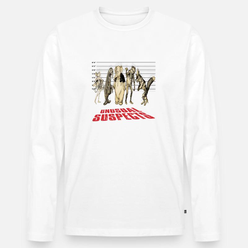 Ungewöhnliche Verdächtige - Männer Premium Bio Langarmshirt - Weiß