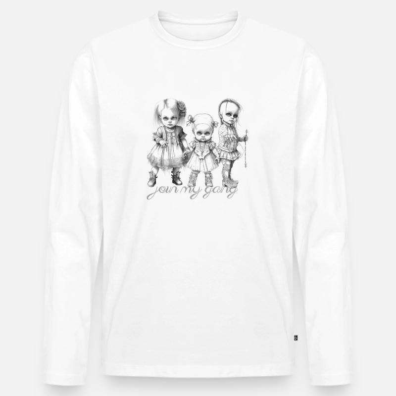 Goth babys - Männer Premium Bio Langarmshirt - Weiß