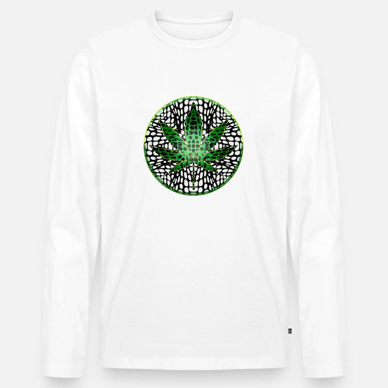 Cure - Männer Premium Bio Langarmshirt - Weiß