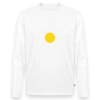 Gänseblümchen Blume Daisy Flower - Men's Premium Organic Long Sleeve Shirt - white - Front - Nico (187cm)