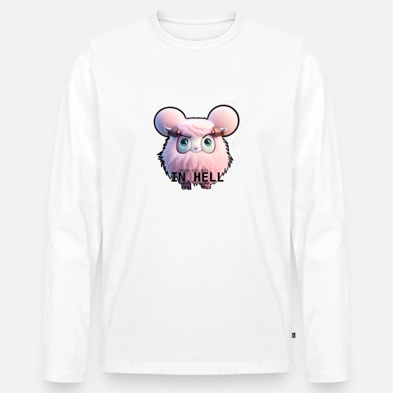 Wish u well … - Männer Premium Bio Langarmshirt - Weiß