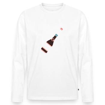 Geburtstag - Männer Premium Bio Langarmshirt - Weiß - Vorne - Nico (187cm)