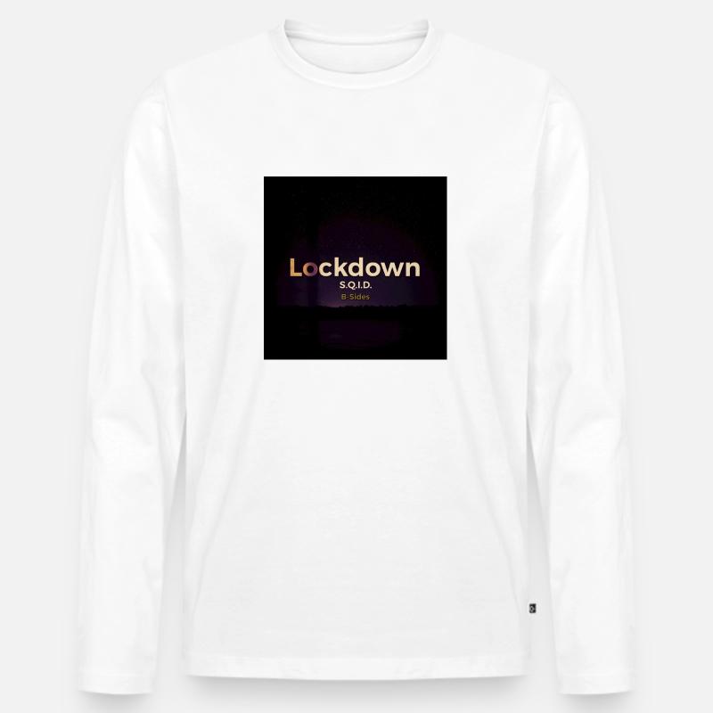 Lockdown B-Sides - Männer Premium Bio Langarmshirt - Weiß