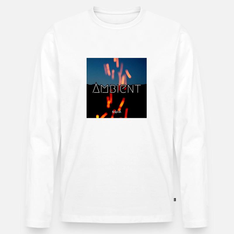 Ambient - Männer Premium Bio Langarmshirt - Weiß