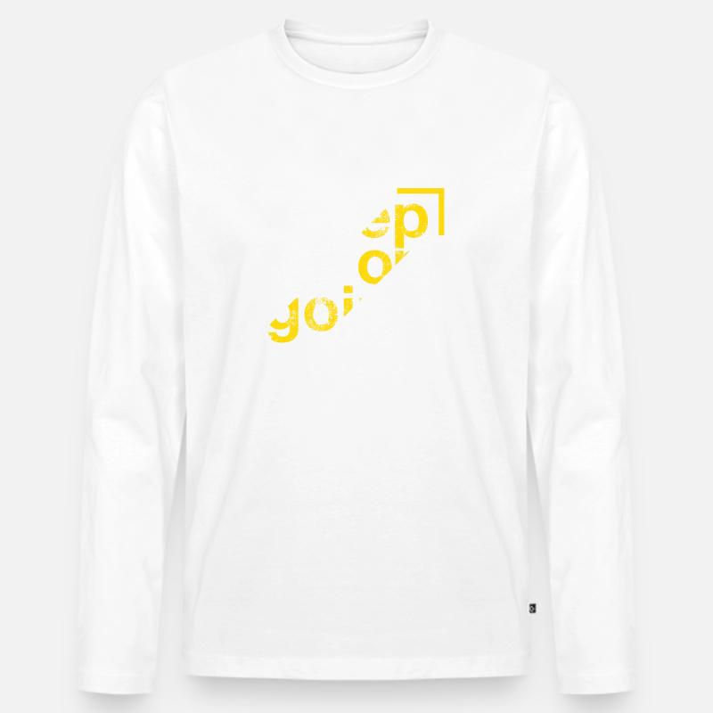 keep on going, Perseverance - Men's Premium Organic Long Sleeve Shirt - white