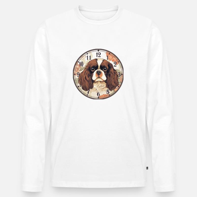 Ernsthaftigkeit - Männer Premium Bio Langarmshirt - Weiß