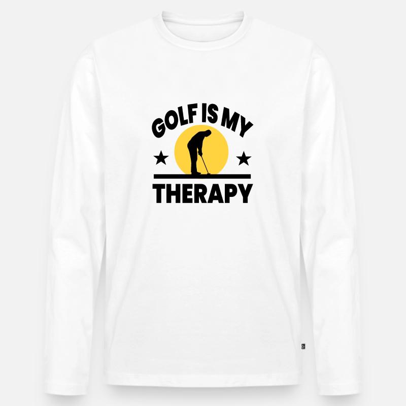 Golf - Männer Premium Bio Langarmshirt - Weiß