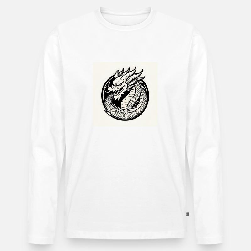 10679699 - Männer Premium Bio Langarmshirt - Weiß