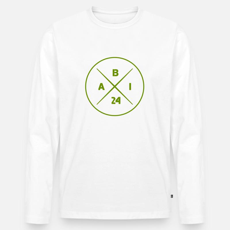 abi 24 - Männer Premium Bio Langarmshirt - Weiß