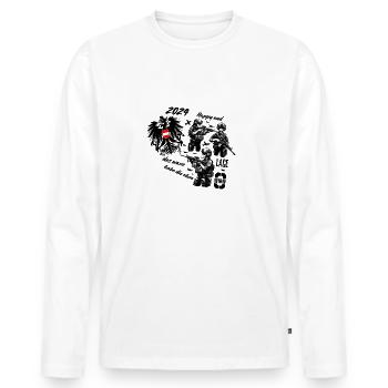 Disarmament of the Armed Forces - Men's Premium Organic Long Sleeve Shirt - white - Front - Nico (187cm)