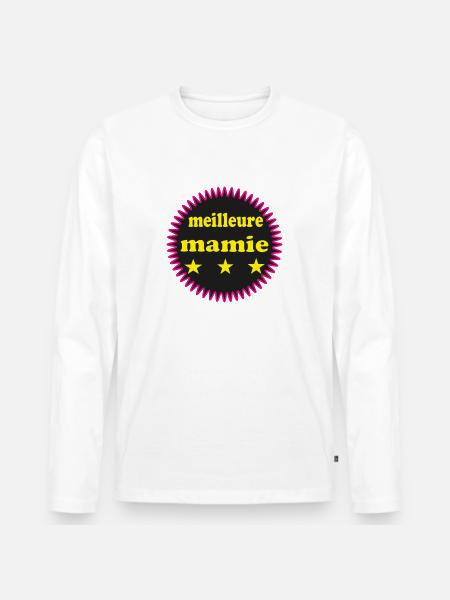 Best Granny - Men's Premium Organic Long Sleeve Shirt - white