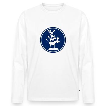 Bremer Stadtmusikanten - Bremen - Männer Premium Bio Langarmshirt - Weiß - Vorne - Nico (187cm)