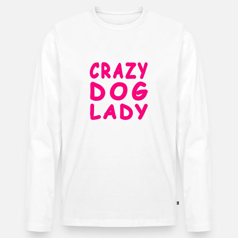 Hunde - Männer Premium Bio Langarmshirt - Weiß