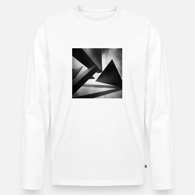 Abstract sky - Männer Premium Bio Langarmshirt - Weiß