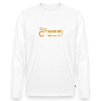 Brewgineer Shirt Brew Engineer Craft Beer Lover Gi - Men's Premium Organic Long Sleeve Shirt - white - Front - Nico (187cm)