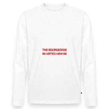 La Bourgeoisie le déteste Chemise Karl Marx Tshirt F - T-shirt manches longues Premium bio Homme - blanc - Devant - Nico (187cm)