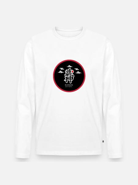 TAIJUTSU KANJI BUJINKAN - Men's Premium Organic Long Sleeve Shirt - white