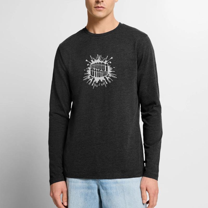 Langage de programme de code binaire T-shirt manches longues Premium bio Homme