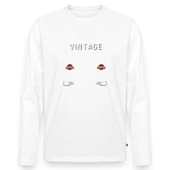 vieillir à la perfection cadeau d'anniversaire - T-shirt manches longues Premium bio Homme - blanc - Devant - Nico (187cm)