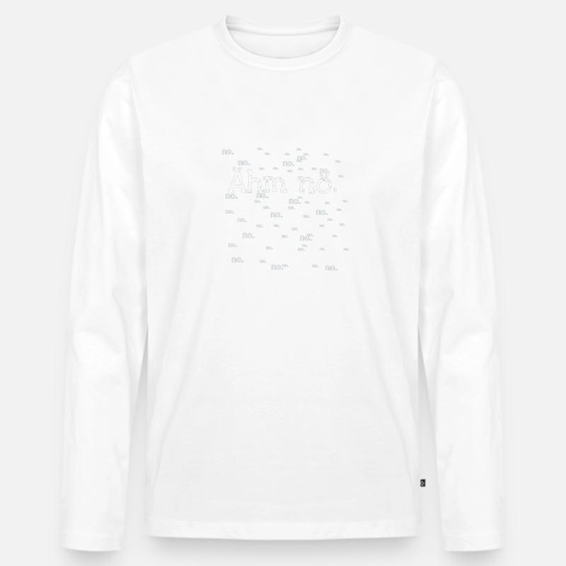 Nein - Männer Premium Bio Langarmshirt - undefined