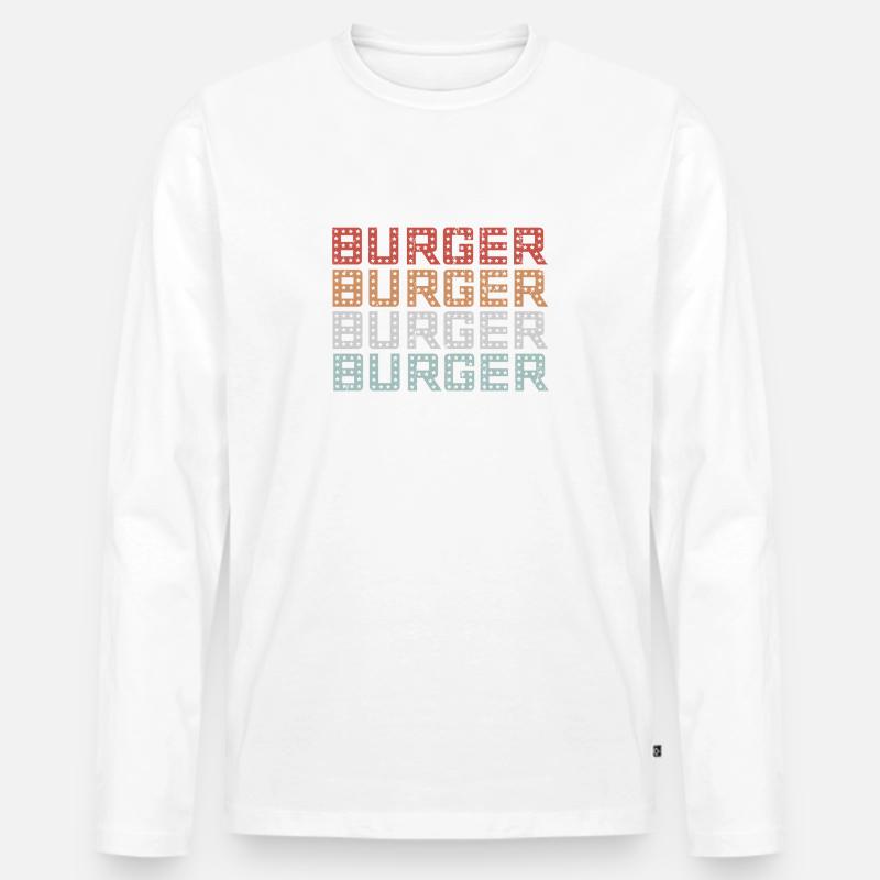 Burger Burger Burger - Männer Premium Bio Langarmshirt - undefined