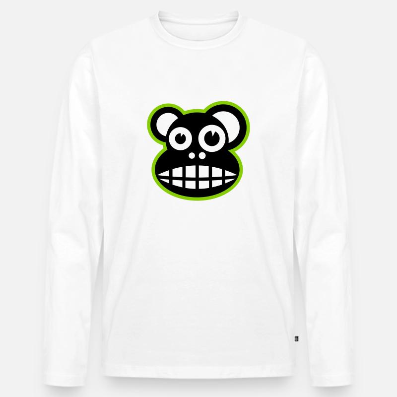 Lustiger Affe - Männer Premium Bio Langarmshirt - undefined