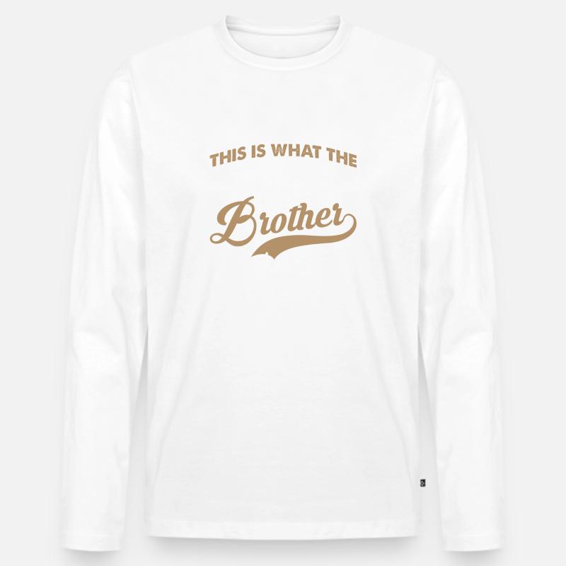Bester Bruder - Männer Premium Bio Langarmshirt - undefined