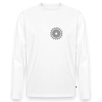 Carpenter joiner gift - Men's Premium Organic Long Sleeve Shirt - white - Front - Nico (187cm)