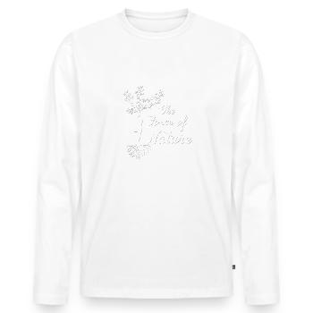 Nature Earth Climate Trees Life Tree Mother Earth Live - Men's Premium Organic Long Sleeve Shirt - white - Front - Nico (187cm)