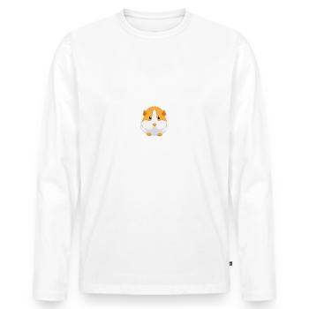 Guinea Pig - Guinea Pig - Love - Men's Premium Organic Long Sleeve Shirt - white - Front - Nico (187cm)
