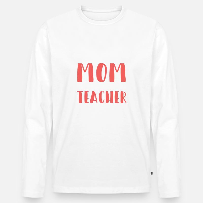 Lehrer - Männer Premium Bio Langarmshirt - Weiß